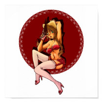 Sexy Anime Pinup Girl Poster posters by midnight766 Sexy Anime Pinup Girl Poster posters
