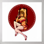 Sexy Anime Pinup Girl Poster