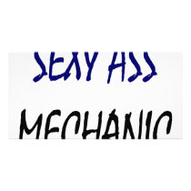 Sexy Ass Mechanic Photo Card Template