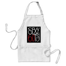 Sexy at 60 white Apron