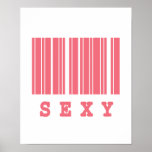 sexy barcode design poster