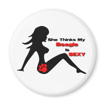 Sexy Beagle Dog Magnet