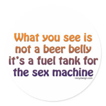 Sexy Beer Belly Stickers stickers