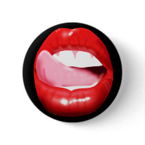 Sexy Big Red Lips buttons