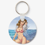 Sexy Bikini Beach Pinup Girl Art by Al Rio