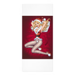Sexy Blond Christmas Pin-up Customizable by Al Rio rack cards