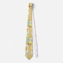 Sexy blond girl pattern tie