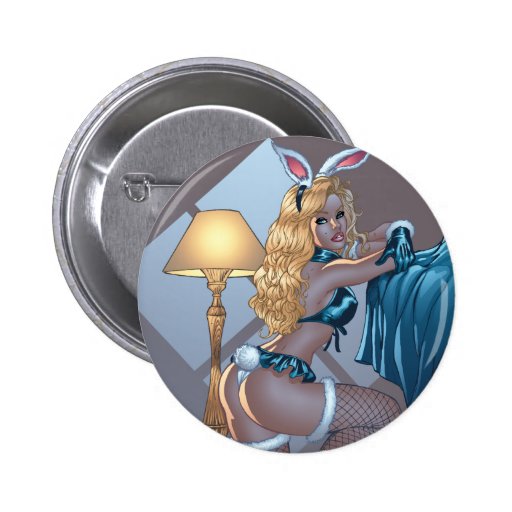 Sexy Blond Lingerie Bunny Pinup Girl by Al Rio