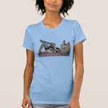 Sexy Blond Lingerie Girl with Feather by Al Rio T Shirt