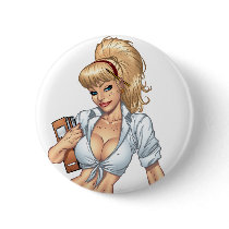 Sexy Blond School Girl Pin-up by Al Rio