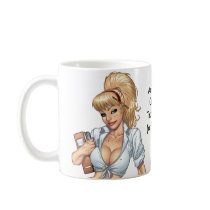Sexy Blond School Girl Pin-up by Al Rio Mugs