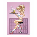 Sexy Blond Waitress Customizable Pinup by Al Rio t-shirts