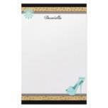 Sexy Blue Heels and Leopard Stationery