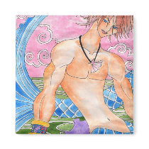 Sexy Blue Merman magnet