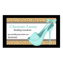 Sexy BlueHeels and Leopard Business Card