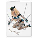 Sexy Bondage Blond with Whip by Al Rio cards