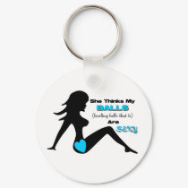 Sexy Bowling Balls KeyChain by GoNaked Sexy Bowling Balls KeyChain