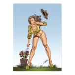 sexy, brazil, girl, woman, pinup, rose, gardening,