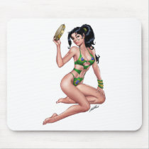 Sexy Brazilian Bikini Girl Pinup by Al Rio mousepads by AlRioArt Sexy Brazilian Bikini Girl Pinup by Al Rio mousepads
