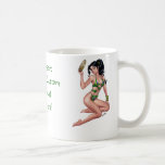 Sexy Brazilian Bikini Girl Pinup by Al Rio Coffee Mug