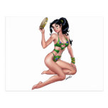 Sexy Brazilian Bikini Girl Pinup by Al Rio Post Cards