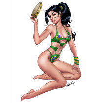 Sexy Brazilian Bikini Girl Pinup by Al Rio