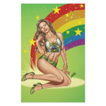 sexy,, brazil,, brasil,, flag,, art,, rainbow,, pinup,, girl,, woman,, al rio,, characters, Flyer with custom graphic design