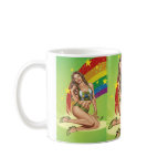 Sexy Brazilian Girl wearing the Brazil Flag Coffee Mug