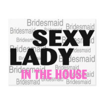 Sexy Bridesmaid postcards