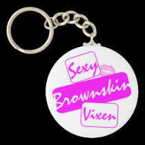 Sexy Brownskin Vixen Keychain keychains