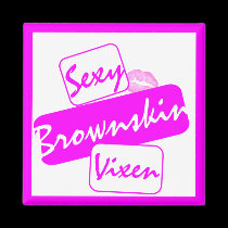 Sexy Brownskin Vixen Magnet magnets