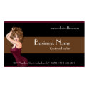 Sexy Brunette in a Red Dress Business Cards business cards by mrssocolov2 Sexy Brunette in a Red Dress Business Cards business cards
