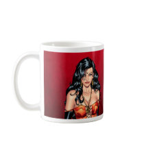 Sexy Brunette in Lingerie by Al Rio mugs