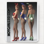 Sexy Bunny Girls - HotGirls3D Mouse Pad