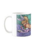 Sexy Bunny Pinup Girl Caught Writing by Al Rio Coffee Mugs
