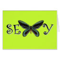 Sexy Butterfly Any Occasion Greeting Card NEW! by sexyshirts2 Sexy Butterfly Any Occasion Greeting Card NEW!