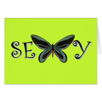Sexy Butterfly Any Occasion Greeting Card NEW!