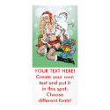 Sexy Christmas Pin-up Girl with Snowman by Al Rio rack cards by AlRioArt Sexy Christmas Pin-up Girl with Snowman by Al Rio rack cards