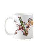 Sexy Christmas Pinup Girl on Swing by Al Rio Mug