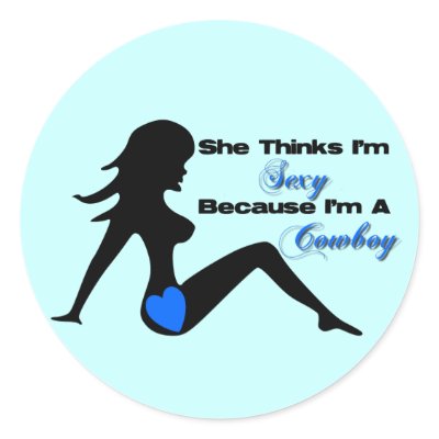 Sexy Cowboy Stickers by GoNaked