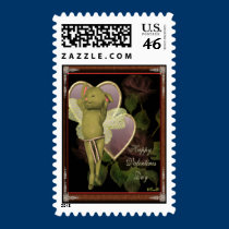 Sexy Critter Valentine's Stamp