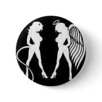 Sexy devil angel women pins