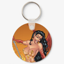Sexy Devil Girl Customizable Pinup by Al Rio keychains by AlRioArt Sexy Devil Girl Customizable Pinup by Al Rio keychains