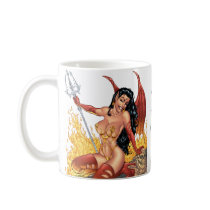 Sexy Devil Girl Customizable Pinup by Al Rio mugs