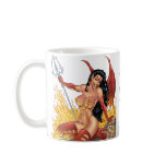 Sexy Devil Girl Customizable Pinup by Al Rio Coffee Mugs
