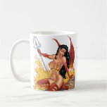Sexy Devil Girl Customizable Pinup by Al Rio Coffee Mugs