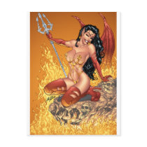 Sexy Devil Girl Customizable Pinup by Al Rio postcards by AlRioArt Sexy Devil Girl Customizable Pinup by Al Rio postcards
