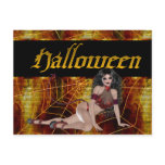 Sexy Devil Girl on Web Halloween Postcards