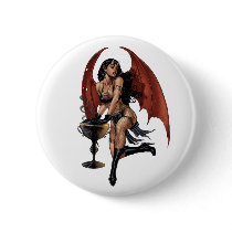Sexy Devil Girl with a pot of evil. Art by Al Rio. buttons by AlRioArt Sexy Devil Girl with a pot of evil. Art by Al Rio. buttons