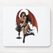 Sexy Devil Girl with a pot of evil. Art by Al Rio. mousepads by AlRioArt Sexy Devil Girl with a pot of evil. Art by Al Rio. mousepads